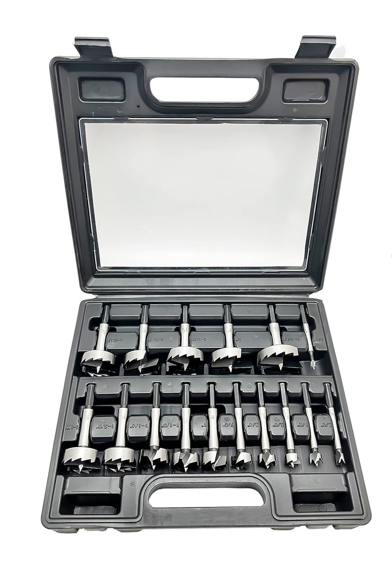 Cortool Forstner Bit Set 16Pcs Hex Shank, Wood Drill Bits Set with Multi Sided Shank - Image 1